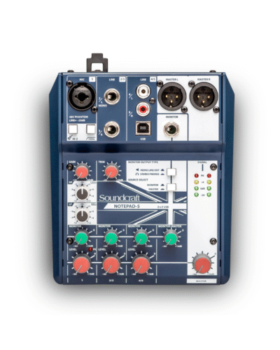 Soundcraft Notepad-5 Analog Mixer with USB Audio Interface